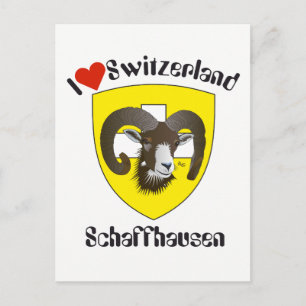 Schaffhausen Schweiz Postkarte Vykort