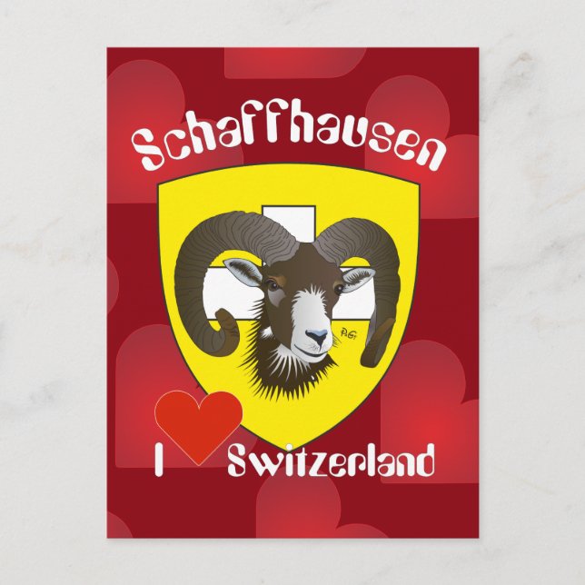 Schaffhausen Schweiz Postkarte Vykort (Framsida)