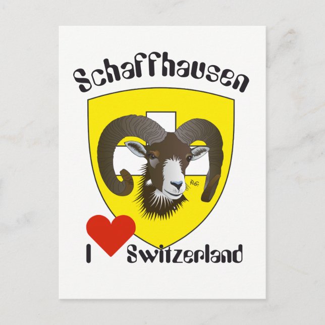 Schaffhausen Schweiz Postkarte Vykort (Framsida)