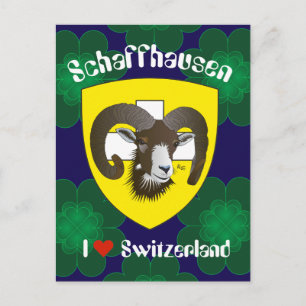 Schaffhausen Schweiz Postkarte Vykort