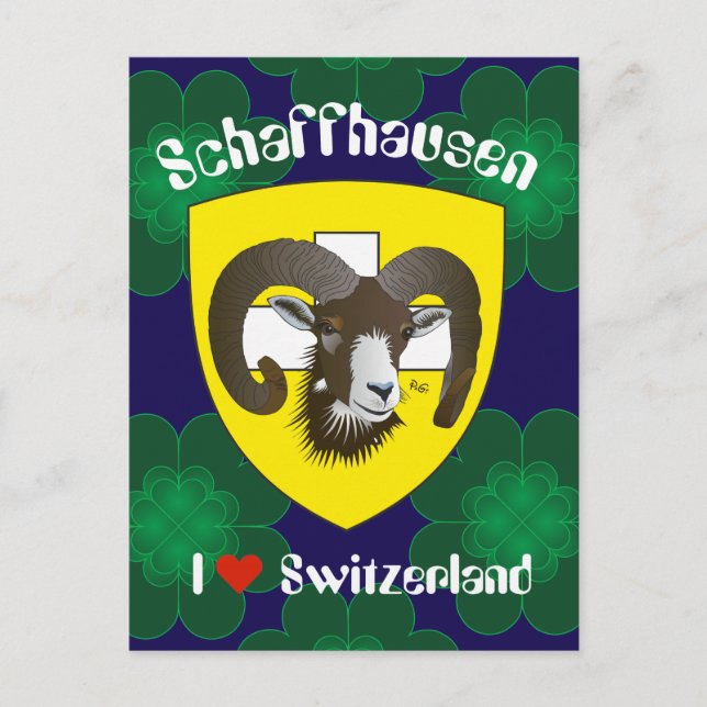 Schaffhausen Schweiz Postkarte Vykort (Framsida)