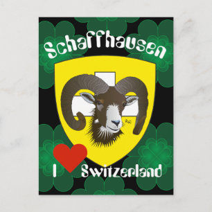 Schaffhausen Schweiz Postkarte Vykort