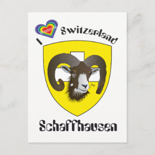 Schaffhausen Schweiz Postkarte Vykort