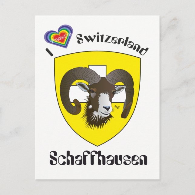 Schaffhausen Schweiz Postkarte Vykort (Framsida)