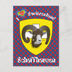 Schaffhausen Schweiz Postkarte Vykort