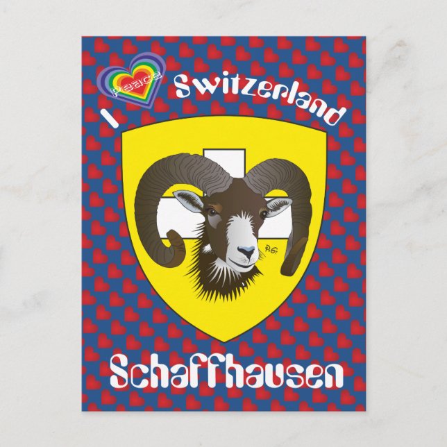 Schaffhausen Schweiz Postkarte Vykort (Framsida)