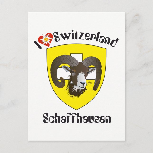 Schaffhausen Schweiz Postkarte Vykort (Framsida)