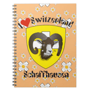 Schaffhausen - Schweiz - Suisse - Notizhefte Anteckningsbok Med Spiral