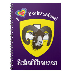 Schaffhausen - Schweiz - Suisse - Notizhefte Anteckningsbok Med Spiral