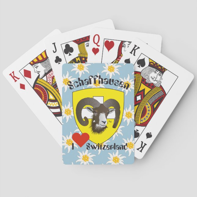 Schaffhausen - Schweiz - Suisse - Spielkarten Spelkort (Baksidan)