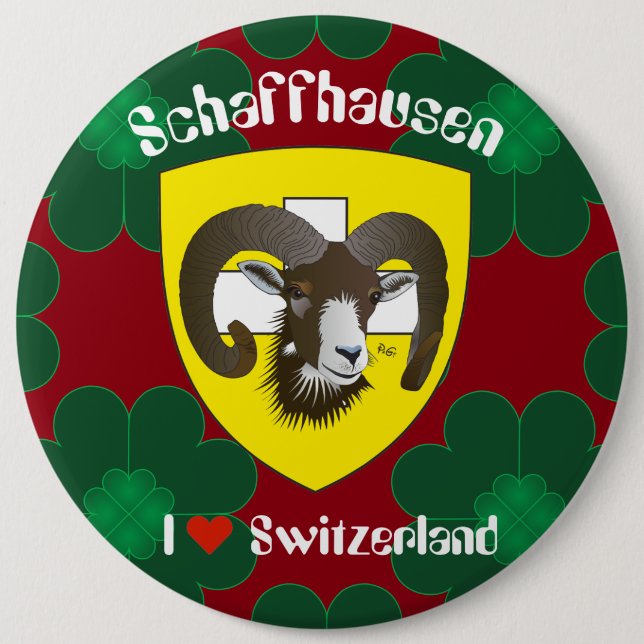 Schaffhausen - Schweiz - Suisse - Svizzera Buttons Knapp (Framsida)