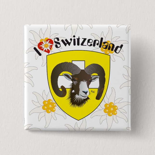 Schaffhausen - Schweiz - Suisse - Svizzera Buttons Knapp (Framsida)