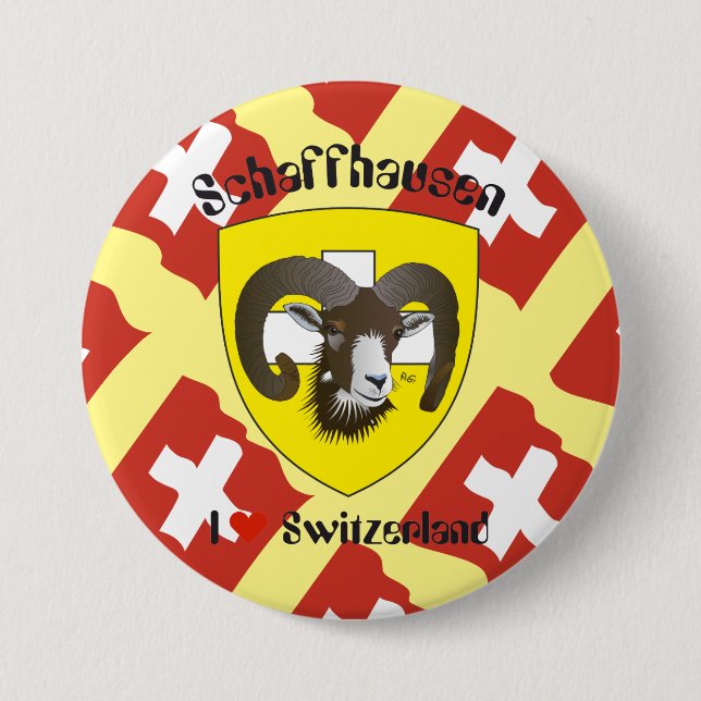 Schaffhausen - Schweiz - Suisse - Svizzera Buttons Knapp (Framsida)