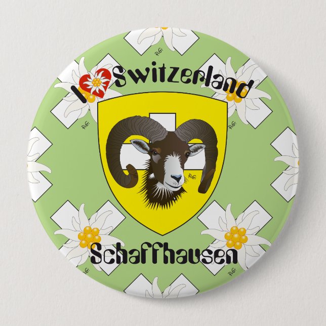 Schaffhausen - Schweiz - Suisse - Svizzera Buttons Knapp (Framsida)
