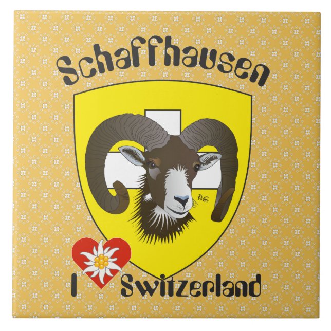 Schaffhausen - Schweiz - Suisse - Svizzera Fliese Kakelplatta (Framsidan)