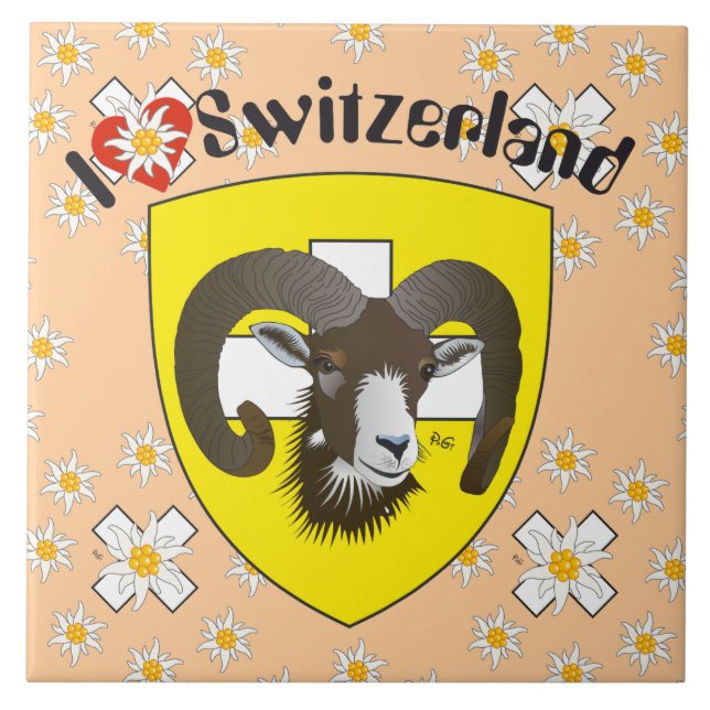 Schaffhausen - Schweiz - Suisse - Svizzera Fliese Kakelplatta (Framsidan)