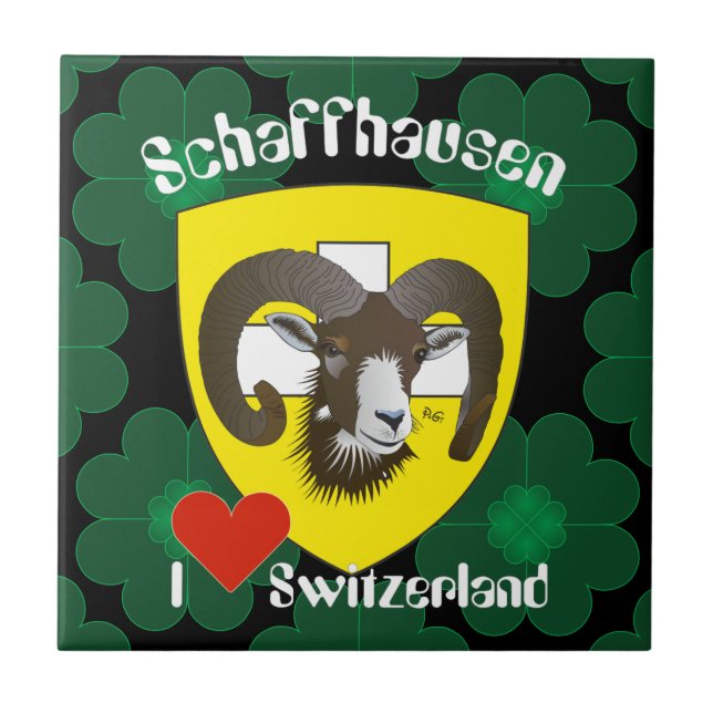 Schaffhausen - Schweiz - Suisse - Svizzera Fliese Kakelplatta (Framsidan)