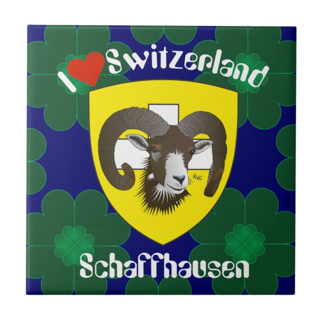 Schaffhausen - Schweiz - Suisse - Svizzera Fliese Kakelplatta (Framsidan)