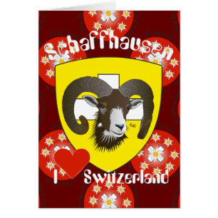 Schaffhausen Schweiz Suisse Svizzera Grusskarte Hälsningskort