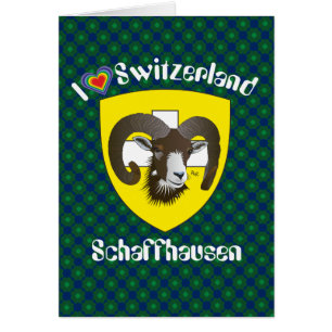 Schaffhausen Schweiz Suisse Svizzera Grusskarte Hälsningskort