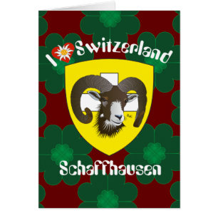 Schaffhausen Schweiz Suisse Svizzera Grusskarte Hälsningskort