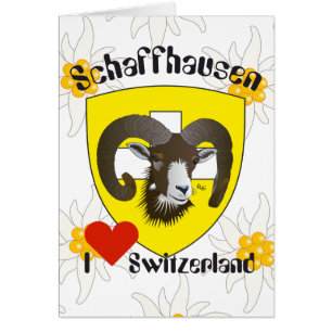 Schaffhausen Schweiz Suisse Svizzera Grusskarte Hälsningskort