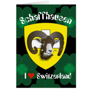 Schaffhausen Schweiz Suisse Svizzera Grusskarte Hälsningskort