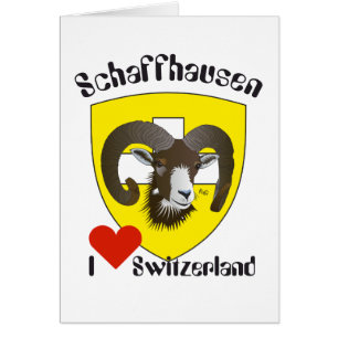 Schaffhausen Schweiz Suisse Svizzera Grusskarte Hälsningskort