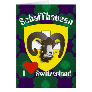 Schaffhausen Schweiz Suisse Svizzera Grusskarte Hälsningskort