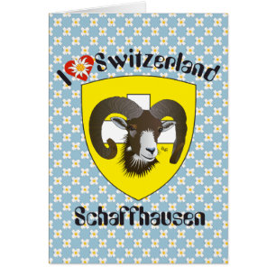 Schaffhausen Schweiz Suisse Svizzera Grusskarte Hälsningskort