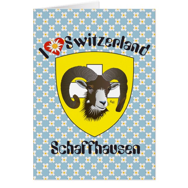 Schaffhausen Schweiz Suisse Svizzera Grusskarte Hälsningskort (Framsidan)