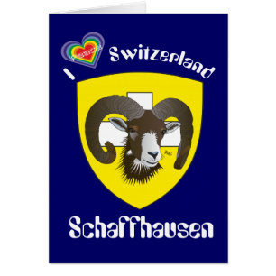 Schaffhausen Schweiz Suisse Svizzera Grusskarte Hälsningskort