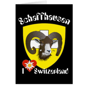 Schaffhausen Schweiz Suisse Svizzera Grusskarte Hälsningskort