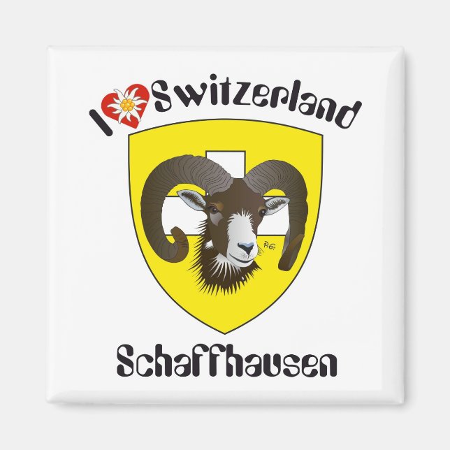 Schaffhausen Schweiz Suisse Svizzera Magnet (Framsidan)