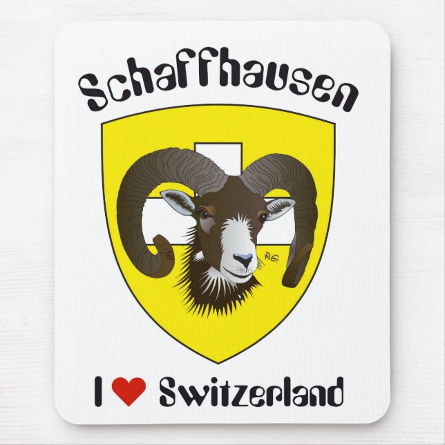 Schaffhausen Schweiz Suisse Svizzera Mousepad Musmatta (Framsidan)