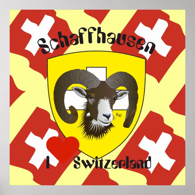 Schaffhausen - Schweiz - Suisse - Svizzera Poster (Framsidan)