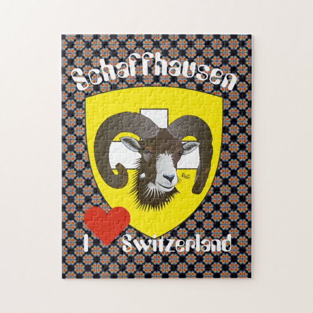 Schaffhausen Schweiz Suisse Svizzera Puzzles Pussel (Vertikal)