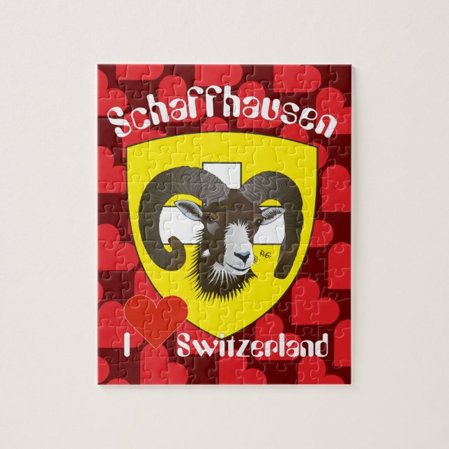 Schaffhausen Schweiz Suisse Svizzera Puzzles Pussel (Vertikal)