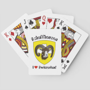 Schaffhausen Schweiz Suisse Svizzera Spielkarten Kortlek