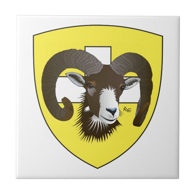 Schaffhausen Schweiz Suisse Svizzera Svizra Fliese Kakelplatta (Framsidan)