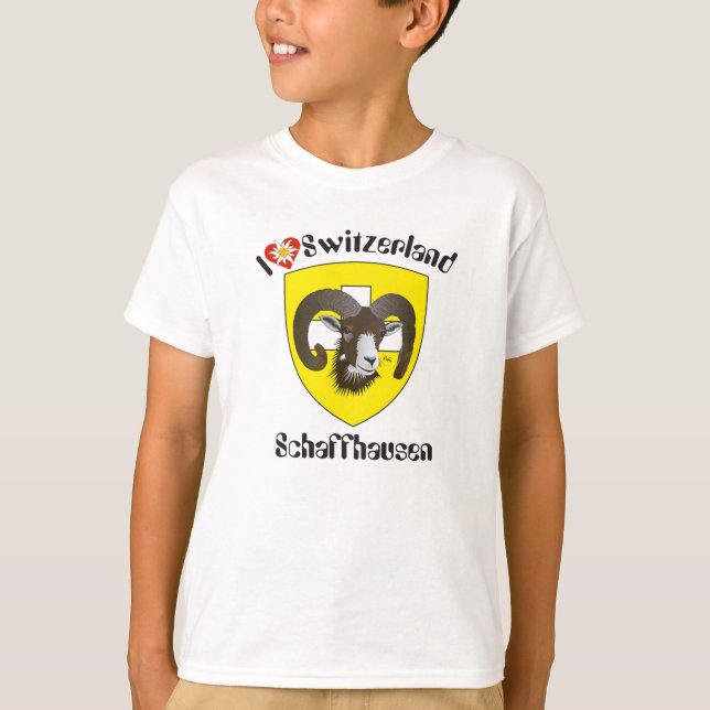 Schaffhausen Schweiz Suisse Svizzera T-Shirt (Framsida)