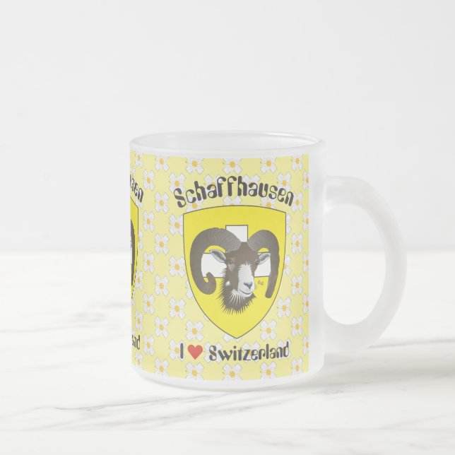 Schaffhausen - Schweiz - Suisse - Svizzera Tasse Frostad Glasmugg (Höger)