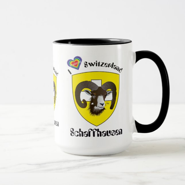 Schaffhausen Schweiz Suisse Svizzera Tasse Mugg (Höger)