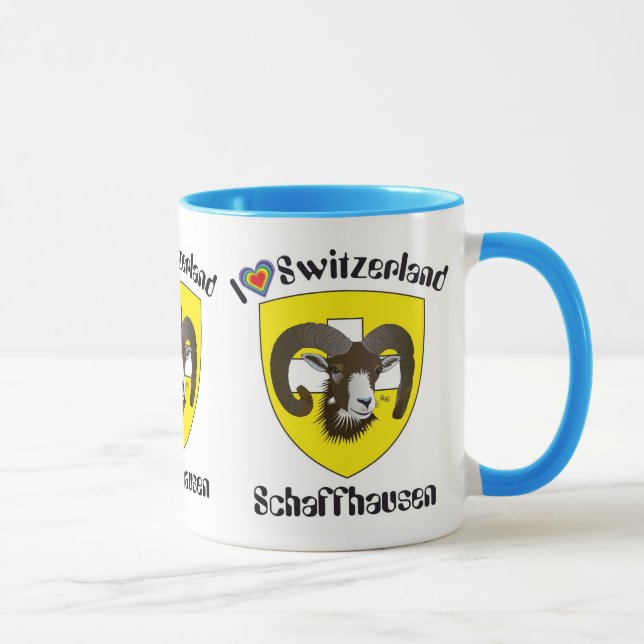 Schaffhausen Schweiz Suisse Svizzera Tasse Mugg (Höger)