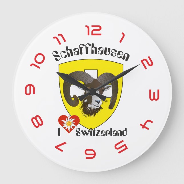 Schaffhausen - Schweiz - Suisse - Svizzera Uhr Stor Klocka (Framsida)