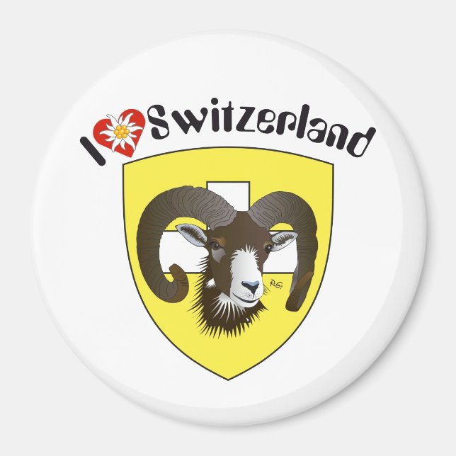 Schaffhausen Schweiz Suisse Svizzerland Magnet (Framsidan)