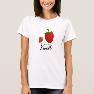 Schaktmönster för jordgubbskonstruktion, T-skift T Shirt