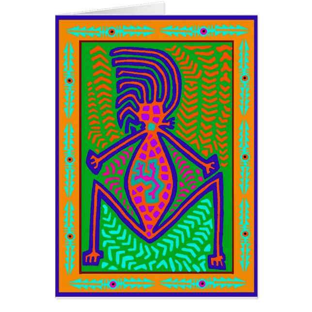 Schaman Jordmoder Hälsningskort (Framsidan)