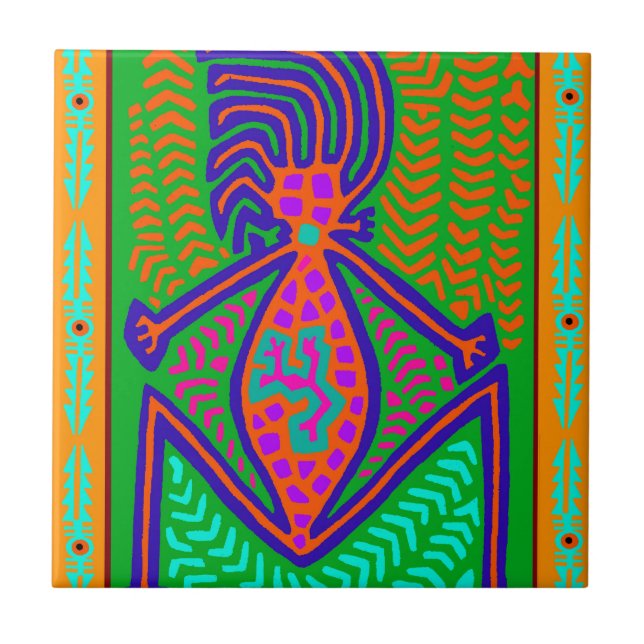 Schaman Jordmoder Kakelplatta (Framsidan)