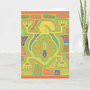 Schaman med barn kort